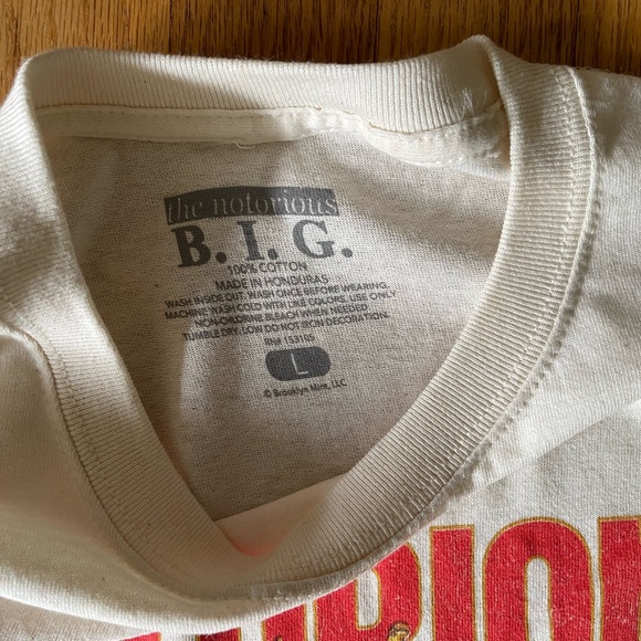 Wu Tang Clan & Biggie graphic tees Men’s Large NEW NWT BROOKLYNS FINEST - Picture 4 of 6